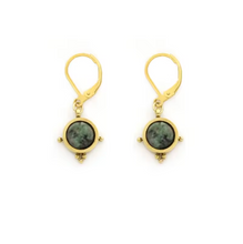 Load image into Gallery viewer, Semi Precious Stone Drop Earrings - E4-349
