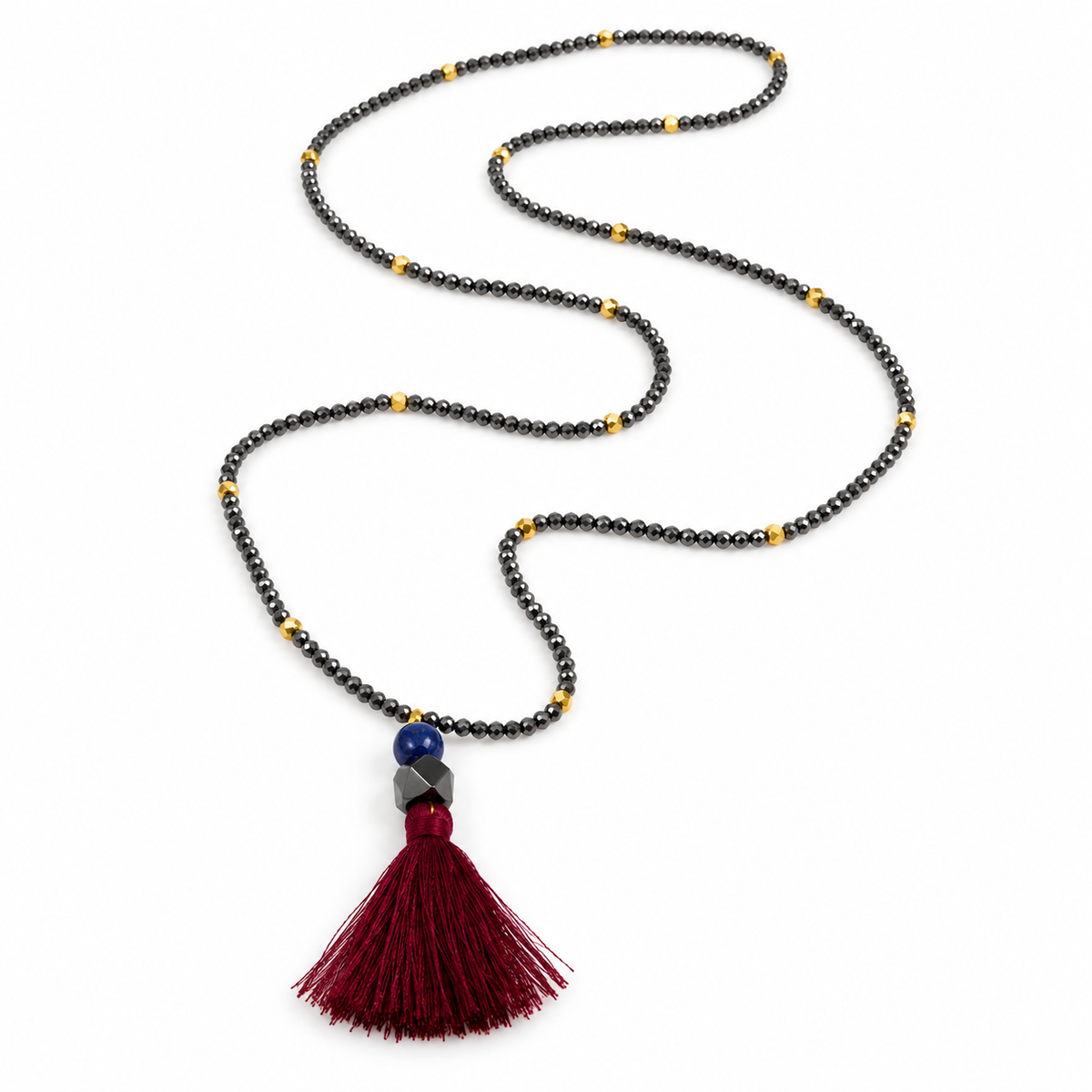 Tassel on Crystal Necklace -The Classics Collection- N2-635