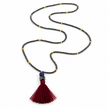 Tassel on Crystal Necklace -The Classics Collection- N2-635