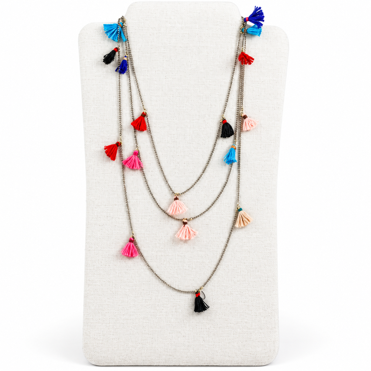 Wrap Tiny Tassel Necklace Extra Long -The Classics Collection- N2-599
