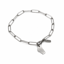 Load image into Gallery viewer, Simple Silver Lake Tahoe Chain Bracelet - BT-007
