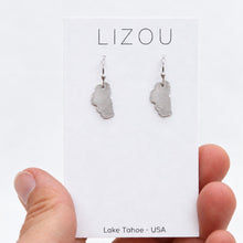 Load image into Gallery viewer, Lake Tahoe Stainless Silver Large Charm Earrings - E9-200 SLLT
