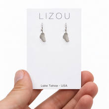 Load image into Gallery viewer, Lake Tahoe Stainless Silver Small Charm Earrings - E9-200 SSLT
