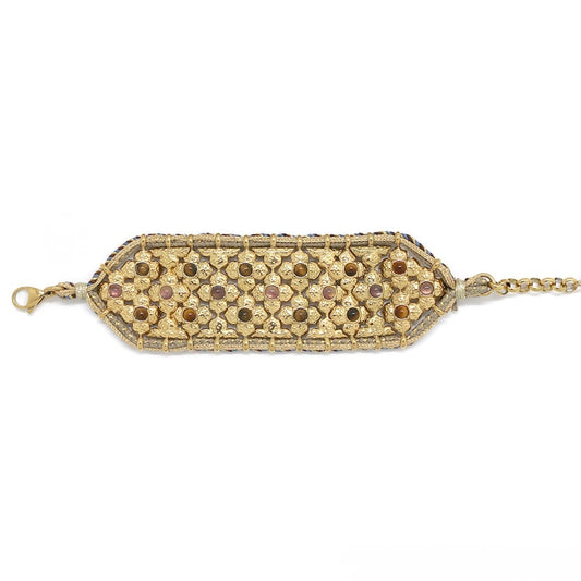 Cuff Style Floral Bracelet - B4-048