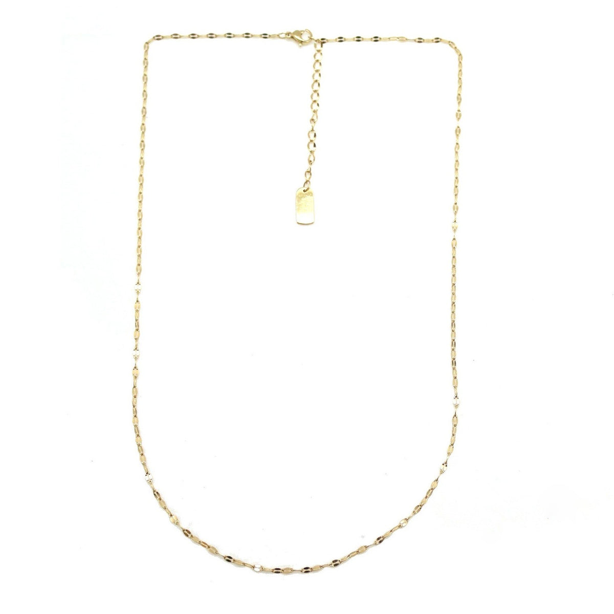 Very Delicate 24K Gold Plate Tiny Chain -French Flair Collection- N2-2328