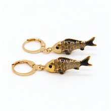 Load image into Gallery viewer, Colorful Enamel Fish Dangle Earrings  - E4-477C
