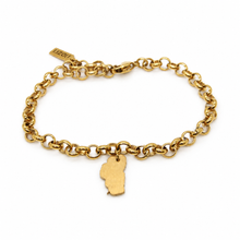 Load image into Gallery viewer, Lake Tahoe Gold Chain Bracelet - BT-001
