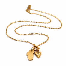 Load image into Gallery viewer, Lake Tahoe Gold Mini Charm Necklace N9-201
