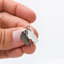 Load image into Gallery viewer, Lake Tahoe Stainless Silver Large Charm Earrings - E9-200 SLLT
