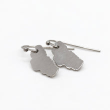 Load image into Gallery viewer, Lake Tahoe Stainless Silver Large Charm Earrings - E9-200 SLLT
