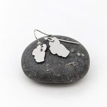 Load image into Gallery viewer, Lake Tahoe Stainless Silver Large Charm Earrings - E9-200 SLLT
