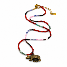 Load image into Gallery viewer, Antique Brass Bear Necklace
