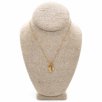 Lake Tahoe Gold Mini Charm Necklace NT-001