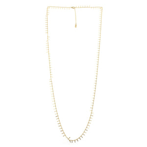 Simple 24K Gold Plate Long Light Necklace -French Flair Collection- N2-2324