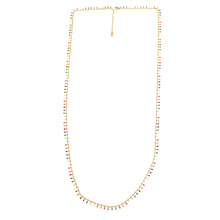 Load image into Gallery viewer, Simple 24K Gold Plate with Rainbow Enamel Long Light Necklace -French Flair Collection- N2-2325
