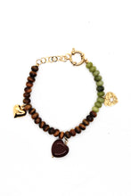 Load image into Gallery viewer, Jasper Mix Heart Bracelet -French Flair Collection- B1-2082
