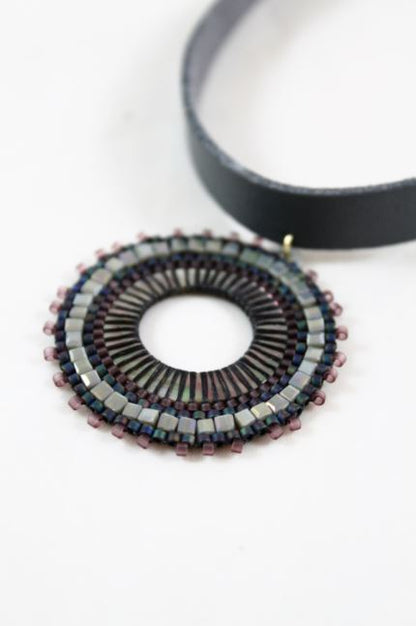 Seed Bead Hand Woven Chocker Necklace -The Classics Collection- N2-873