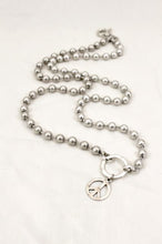 Load image into Gallery viewer, Small Peace Sign Necklace to Wear Short or Long -The Classics Collection- N2-888
