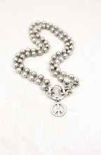 Load image into Gallery viewer, Small Peace Sign Necklace to Wear Short or Long -The Classics Collection- N2-888
