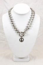 Load image into Gallery viewer, Small Peace Sign Necklace to Wear Short or Long -The Classics Collection- N2-888
