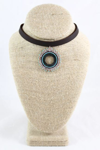 Seed Bead Hand Woven Chocker Necklace -The Classics Collection- N2-874