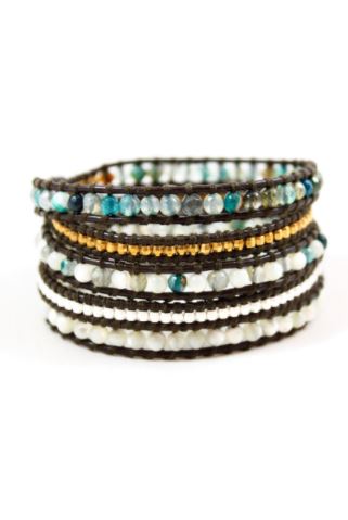 Avalon - Leather Mixed Wrap Bracelet