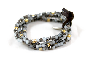 Delicate Crystal Mini Stack Bracelet - BC-011