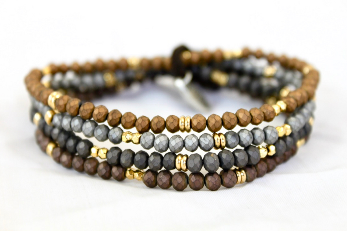 Delicate Crystal Mini Stack Bracelet - BC-085