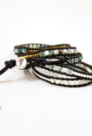 Avalon - Leather Mixed Wrap Bracelet