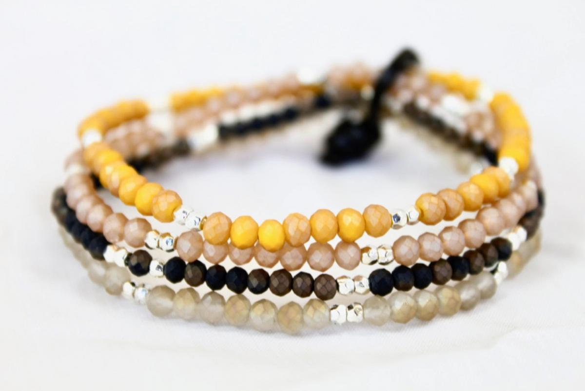 Delicate Crystal Mini Stack Bracelet - BC-086