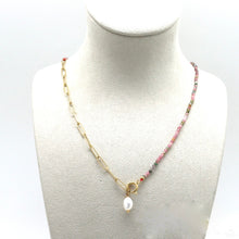 Load image into Gallery viewer, Tourmaline and 24K Gold Plate Necklace or Bracelet -French Flair Collection- N2-2152
