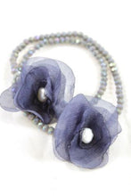 Load image into Gallery viewer, Grey Double Crystal Flower Bracelet -The Classics Collection- B1-1031
