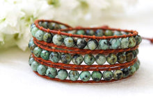 Load image into Gallery viewer, Africa - African Turquoise Wrap Bracelet
