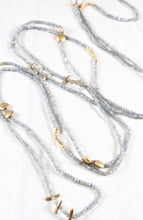 Load image into Gallery viewer, Long Crystal Necklace with Gold Bits -French Flair Collection- N2-959
