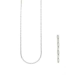 Long Stainless Steel Silver Chain -French Flair Collection- N2-2115