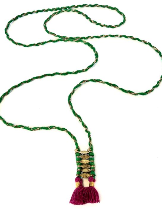 Sample Sale Item Fun Tassel Indian Necklace - SS61