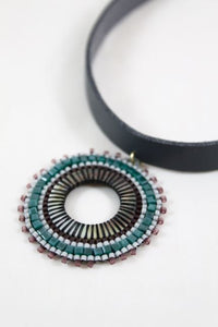 Seed Bead Hand Woven Chocker Necklace -The Classics Collection- N2-875