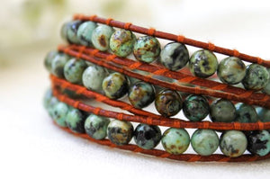 Africa - African Turquoise Wrap Bracelet
