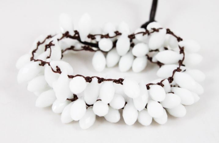 Hand Knotted Convertible Crochet Bracelet, Necklace, or Headband, Large Crystals - WR-075