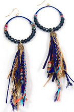 Load image into Gallery viewer, Crystal Beaded Hoop Earrings -E001-29T
