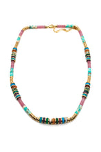 Load image into Gallery viewer, Semi Precious Stone Artsy Short Necklace -French Flair Collection- N2-2263
