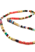 Load image into Gallery viewer, Semi Precious Stone Artsy Short Necklace -French Flair Collection- N2-2262
