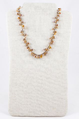 Hand Knotted Convertible Crochet Bracelet, Necklace, or Headband, Large Crystals - WR-072