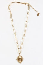 Load image into Gallery viewer, Short 24K Gold Plate Cross Necklace -French Flair Collection- N2-976
