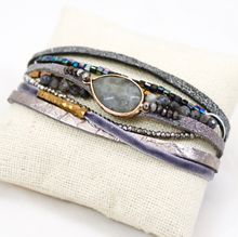 Load image into Gallery viewer, Labradorite Magnet Bracelet  -The Classics Collection- B1-953
