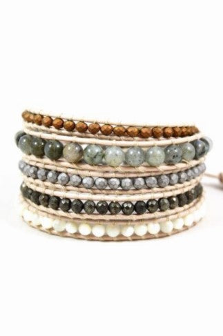 Charlie - Natural Stone Wrap Bracelet
