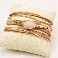 Load image into Gallery viewer, Semi Precious Stone Wrap Bracelet  -The Classics Collection- B1-956
