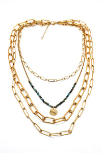 Four Strand Layered Short Necklace -French Flair Collection- N2-2273