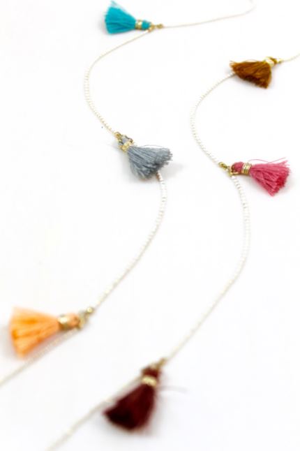Tiny Tassel Long Necklace -The Classics Collection- N2-721
