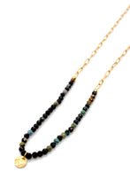 Load image into Gallery viewer, Mini Disc African Turquoise 24K Gold Plate Necklace or Bracelet -French Flair Collection- N2-2250
